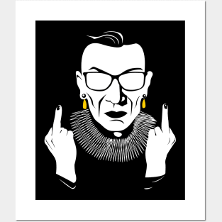 RBG Middle Finger Posters and Art